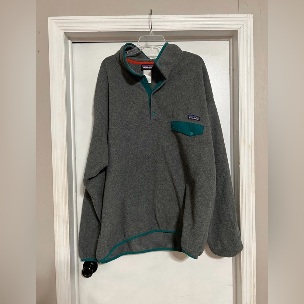 Men’s XXL Patagonia fleece snap t pullover